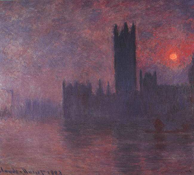 Claude Monet Houses of Parliament at Sunset